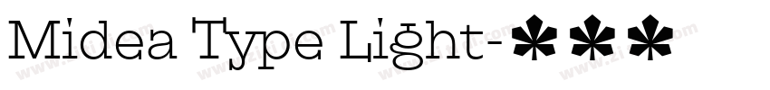 Midea Type Light字体转换